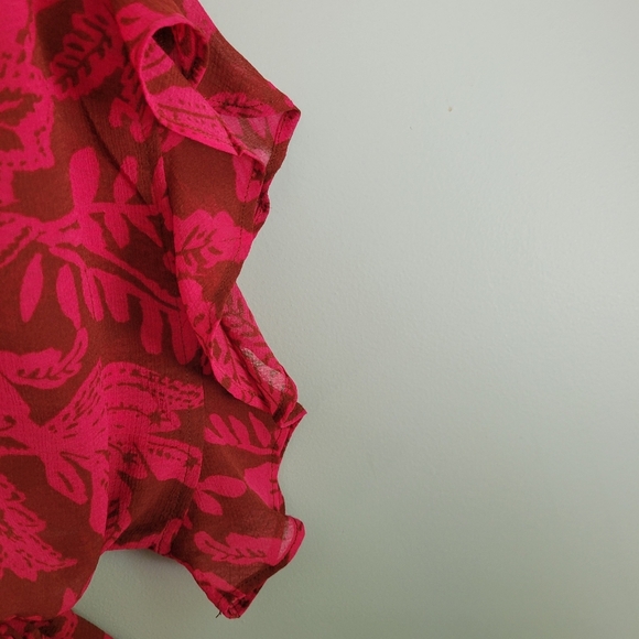 NWT Torrid Size 3 Chiffon Dolman Button Up Blouse - Picture 6 of 7